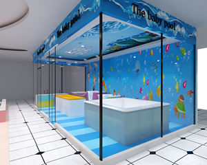 Bañera de bebé hecha a mano de diseñador, piscina infantil moderna con acabado de níquel para conceptos de guardería de lujo y spas de primera calidad para el hogar - Product Image 5
