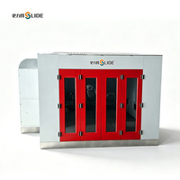 Cabine de peinture professionnelle certifiée CE avec système de récupération de chaleur, moteur IE3 à économie d'énergie, four de peinture haute efficacité
