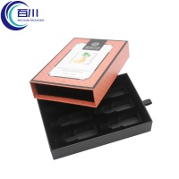 Caja de Regalo de Papel Recubierto Ecológica y Creativa, Caja Rígida con Logotipo Personalizado para Envases de Perfume, Productos para el Cuidado de la Piel y Cosméticos