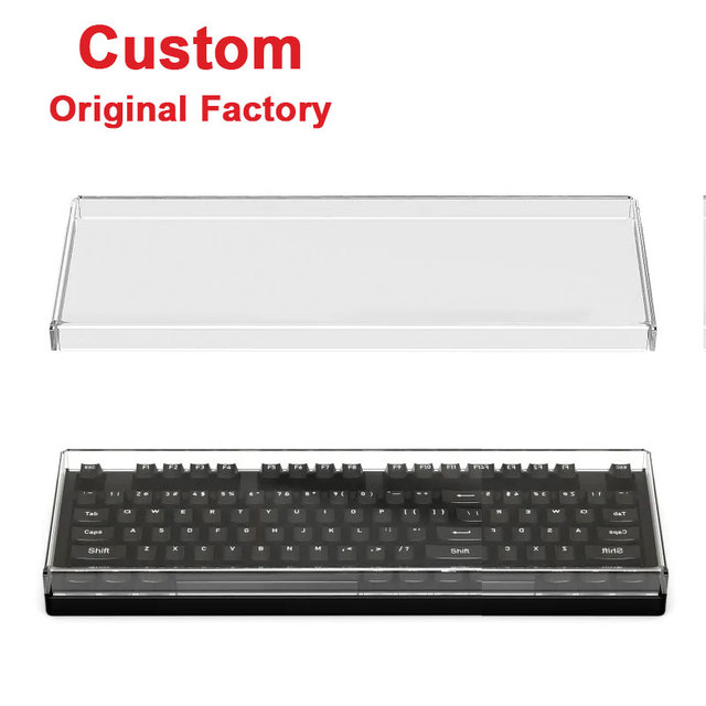 Factory Custom Clear Acrylic Keyboard Dust Cover for Mechanical Keyboard Transparent Key Desktop Mouse Universal Dustproof Case