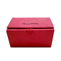 5 fentes rose PU cuir étui à lunettes organisateur plusieurs lunettes boîte de rangement lunettes de soleil valise plusieurs lunettes vitrine