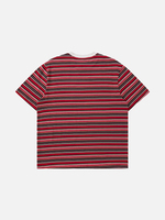Camisetas de Hombre al por Mayor, Rayadas, 100% Algodón, Estilo Urbano, Logotipo Personalizado, Ecológicas, Transpirables, Oversize, Vintage, Casual, Cleanfit