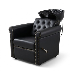 Sillón de Lavacabezas BarberPub Ecológico y Contemporáneo para Salón de Belleza y Barbería, con Giro de 360 Grados - Product Image 1