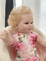 Muñeca de reencarnación realista de 20 pulgadas, muñeca bebé de simulación de Trasplante de Cabello hecho a mano puro para niños, muñeca de compañía