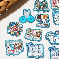 Accessoires de bijouterie en acrylique à dos plat, motif infirmière de dessin animé avec lettres, mignon, pailleté, pour porte-badge d'infirmière, DIY