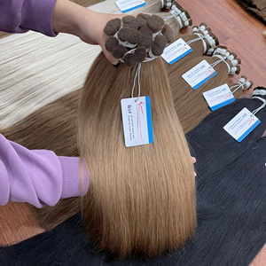 Ofertas exclusivas: cabello liso a granel de muchos colores 100% cabello humano precios de fábrica inmejorables súper doble dibujado con gran stock - Product Image 6