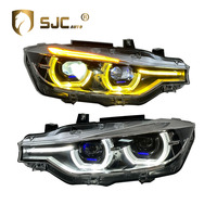 Accessoires automobiles SJC, phares à LED pour BMW Série 3 F30 12-19, jaune blanc, DRL, phare bicolore, éclairage avant, système d'éclairage