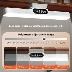 Reloj de lámpara de escritorio LED moderno para dormitorio de estudiantes, lámpara de muerte fresca magnética, lámpara de lectura de cabecera de dormitorio de carga, Ojo de CC - Product Image 5