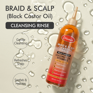 Champú Disaar de Aceite de Ricino Negro para Trenzas y Limpieza del Cuero Cabelludo, Champú Suave y Refrescante para el Crecimiento del Cabello para Trenzas - Product Image 3