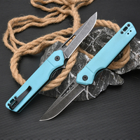 Couteau de poche pliable pour le camping en plein air, lame 3Cr13MoV, manche en fibre de nylon, survie, chasse, EDC, vente en gros