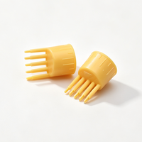 Capuchon applicateur de teinture capillaire en plastique de 20 mm, couleur personnalisée, pour huiles essentielles et essences de croissance, avec pointe massante à distribution supérieure pour soins capillaires