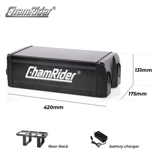 Batterie Vélo Électrique Chamrider 50Amp BMS pour Porte-Bagages, Lithium 48V 50Ah 30Kwh, Stock UE - Product Image 1