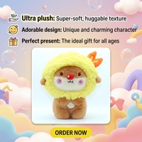 Peluche Anoeo Supplier's de 12 pouces, crevette chiot à nez rouge, en coton PP, mignonne, unisexe, anti-stress, Thanksgiving