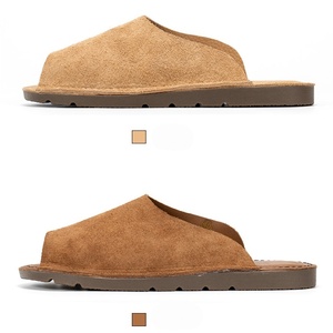 <span class=keywords><strong>Sandales</strong></span> d'été pour hommes en cuir suédé véritable, pour la randonnée en plein air, style <span class=keywords><strong>gladiateur</strong></span>, confortables, pieds nus, semelle extérieure en caoutchouc antidérapante - Product Image 6