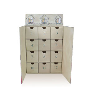 Caja de Cuenta Regresiva Navideña 2025 con Forma de Casa Única y Reutilizable, Caja de Calendario de Adviento de Lujo Hecha a Mano de Alta Calidad para Empaque de Regalos y Juguetes - Product Image 4