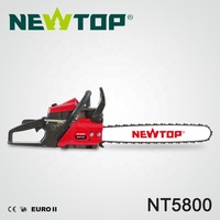 Tronçonneuse à Essence Professionnelle 2 Temps Démarrage Facile 5800, Machine de Coupe de Bois 58cc