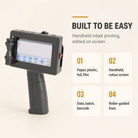 Imprimante jet d'encre numérique portable électrique 12,7 mm pour étiquettes, autocollants, codes QR, papier et carton