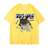 Kaos Harga Pabrik Produsen Sablon Custom Desain Terbaru Vintage Grafis Anime Kaos Pria
