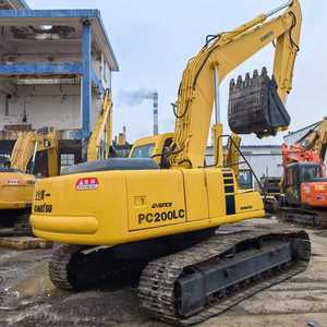 Miniexcavadora Komatsu pc200lc-6 de 20 toneladas usada con pocas horas de uso, confiable para construcción y paisajismo, equipo Komatsu de segunda mano - Product Image 3