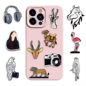 Autocollants métalliques pour téléphone, design artisanal moderne en émail, directement de l'usine, pour la protection personnalisée des coques de téléphone et d'iPad. - Product Image 2