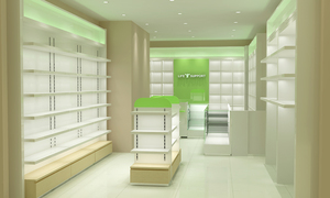 <span class=keywords><strong>Vitrine</strong></span> de pharmacie durable <span class=keywords><strong>à</strong></span> vision panoramique avec éclairage LED pour produits et rangement polyvalent - Product Image 3