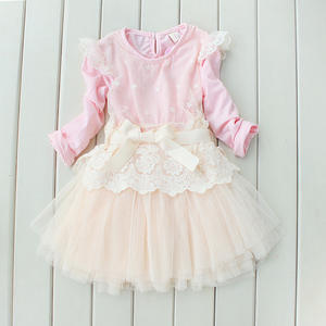 Robes en dentelle pour enfants à manches longues tendance mode 2017 - Product Image 3