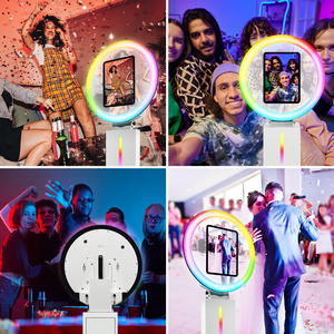 USA kho kỹ thuật số Selfie gian hàng LCD xoay gương với máy in vòng ánh sáng iPad tương thích Photo Booth máy - Product Image 2