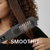 Brosse Lissante Vapeur 2-en-1 pour Cheveux – Soin Capillaire Spa Beauté, Anti-Brûlure, Fer à Lisser et à Boucler