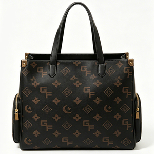 Wholesale GORFIA Brand High Quality Women's Luxury Fashion Black Designer Latest PU Leather Handbag - Product Image 4
