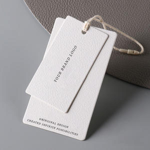 ขายส่งป้ายแท็กมือออกแบบเสื้อผ้าที่กําหนดเองป้ายป้ายแท็กกระดาษเสื้อผ้า Hantag พร้อมโลโก้ของคุณเอง - Product Image 2