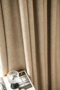 Kain Gorden Warna Hitam Susu Bermotif Bunga untuk Rumah, Kamar Tidur, Ruang Tamu, Grosir dari Produsen - Product Image 4