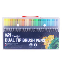 Marqueurs d'art 24 30 48 60 100 couleurs, encre à base d'eau, feutres à double pointe pour le dessin