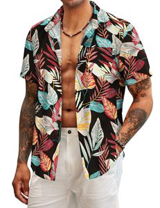 Camisa de Playa de Manga Corta de Secado Rápido con Estampado Floral Hawaiano, Estilo Casual para Hombre y Mujer, Talla XL, Nueva Colección Verano 2026 - Product Image 2