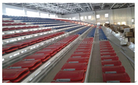 Sièges de sport de plein air pliants en plastique confortables de siège de stade creux Offre Spéciale en usine