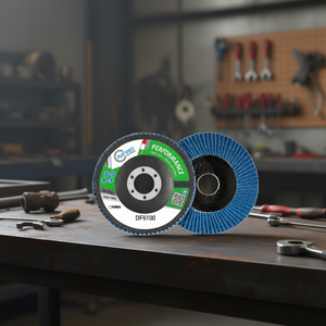 Disque à lamelles Fervi Performance 115 mm, abrasif sans fer pour ponçage du métal - Product Image 2