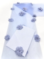 Tissu en dentelle florale brodée 3D avec perles et paillettes, 100% polyester, élégant et luxueux pour vêtements et robes