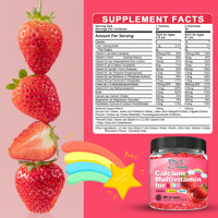 Gummies multivitaminées au calcium pour enfants, très vendues, avec biotine et vitamine C pour une absorption accrue du calcium, comprimés mous