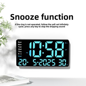 Bán buôn nhỏ gọn ABS + Acrylic thông minh trẻ em của điện tử đồng hồ báo thức LED DC giao diện cung cấp điện Power-off Bộ nhớ hiện đại - Product Image 2