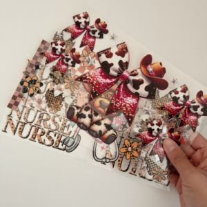 16oz Nurse Theme Sports Cup Wraps UV <b>for</b> Transfer <b>Stickers</b> Plastic <b>Glass</b> Mugs Vinyl Model Transfer Printing Packaging Labels - Product Image 4