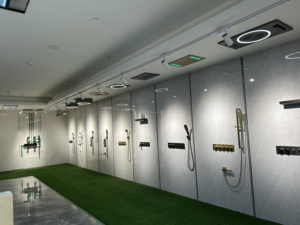 Creative Full Brass Deux Fonctions Caché Mur Monté Top Pulvérisateur Combo Bain Mélangeur <span class=keywords><strong>Douche</strong></span> Unité Tête <span class=keywords><strong>Douche</strong></span> <span class=keywords><strong>Noir</strong></span> Mat - Product Image 5