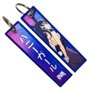 <b>Custom</b> Design Japanese Anime Embroidered Keyring <b>Key</b> for Motorcycles Cars Backpack Gifts Jet Tag - Product Image 2