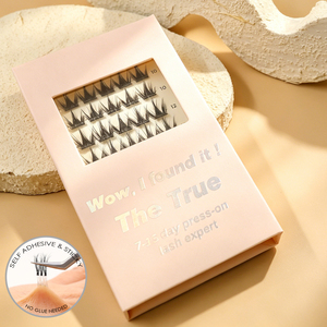 Pestañas Postizas Holiday Lashes, Suministros <span class=keywords><strong>de</strong></span> <span class=keywords><strong>Belleza</strong></span>, Pestañas PBT en Racimos, Venta al <span class=keywords><strong>por</strong></span> <span class=keywords><strong>Mayor</strong></span>, Personalizadas, 3D, Naturales, Largas, Rizadas, <span class=keywords><strong>de</strong></span> 8 Filas - Product Image 1