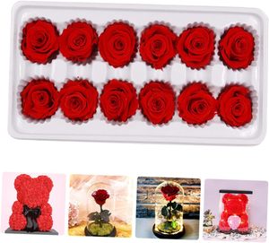 Têtes de roses éternelles, fleurs séchées faites à la main, cadeau pour la Saint-Valentin - Product Image 6