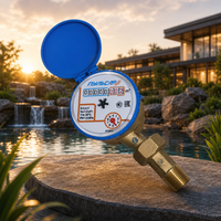 Meilleur prix Compteur d'eau numérique domestique à jet unique en laiton DN15 pour eau froide, ISO 4064 Classe B RS485/Impulsion