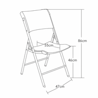 Chaise pliante robuste en plastique blanc, chaise pliante pour événements, traiteur, mariage, fête, banquet en plein air