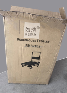 RH-WT01-7 1100*650*870mm 300kg <strong>Big</strong> Size Hand Push <strong>Cart</strong> 201 /304 Stainless Steel Foldable Warehouse Trolley - Product Image 6