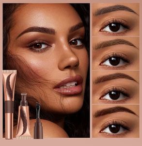 OEM Custom Logo Private Label Long-Lasting Waterproof Tinted Peel-Off Eyebrow Gel in Brown - Product Image 3