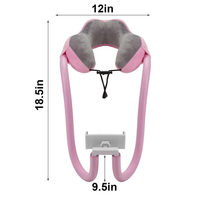 Oreiller cervical en mousse à mémoire de forme en forme de U, support pour téléphone portable, tablette/ordinateur, utilisation à domicile, portable