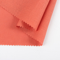 Tissu en lin de couleur unie en stock de 135g pour la technique tissée de la mode féminine utilisée pour le tissu de chemise et de costume