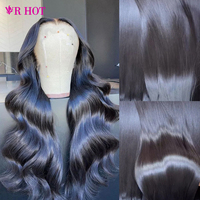 Peluca de Cabello Humano Natural al por Mayor, Peluca Frontal de Encaje HD 13*6, Cabello Virgen Brasileño sin Procesar, Cutícula Alineada, Peluca de Encaje HD con Ondas Suaves